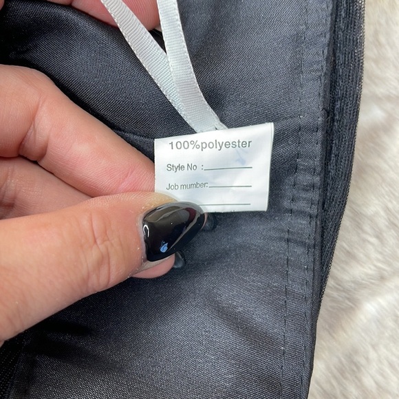 PlanoBridal•Halter Neckline•Black, Hi-Lo Dress - Picture 10 of 11